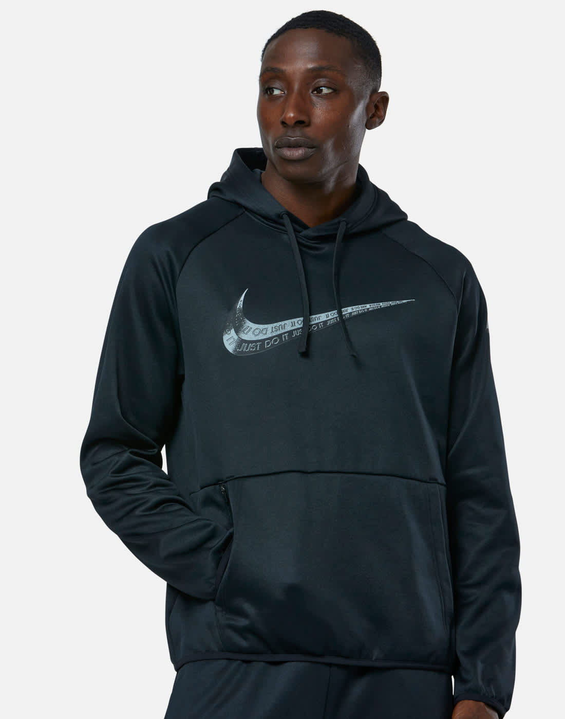 Men's Nike Therma Fleece Graphic Hoodie in Black | XL