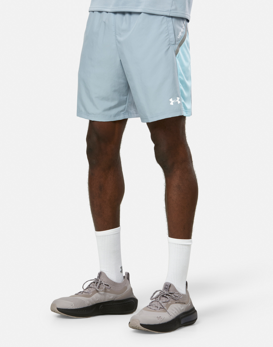 Men's Under Armour Tech Utility Shorts in Grey/Blue | Medium | UA Tech
