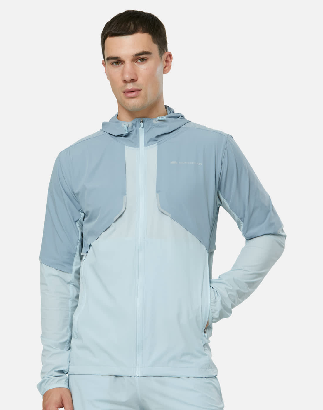 Men's Monterrain Vent Woven Running Jacket in Blue | Small