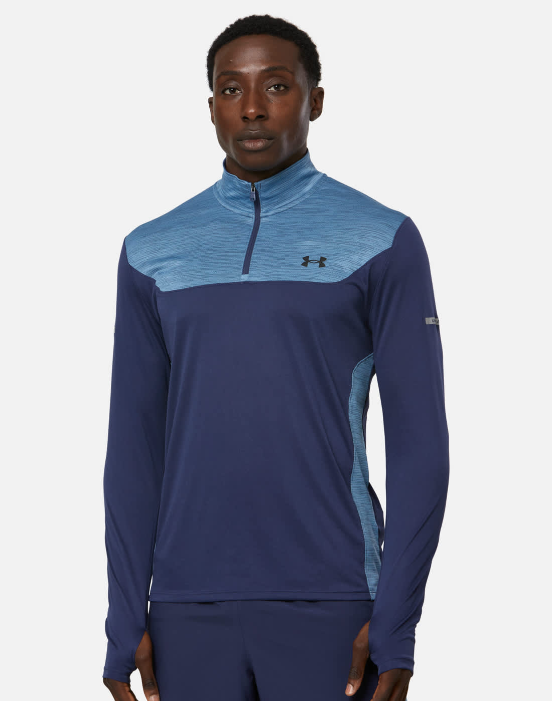 Men's Under Armour Tech Utility Half Zip Top in Navy Blue | Medium | UA Tech