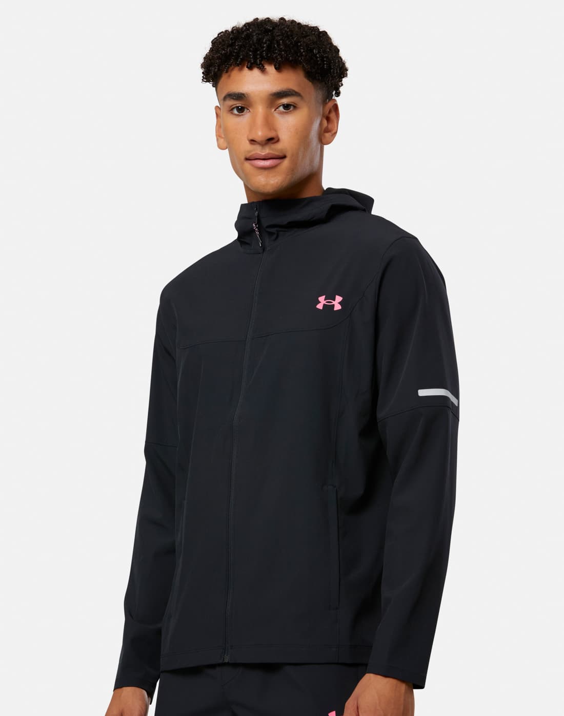 Men's Under Armour Tech Utility Woven Jacket in Black | XL | UA Tech