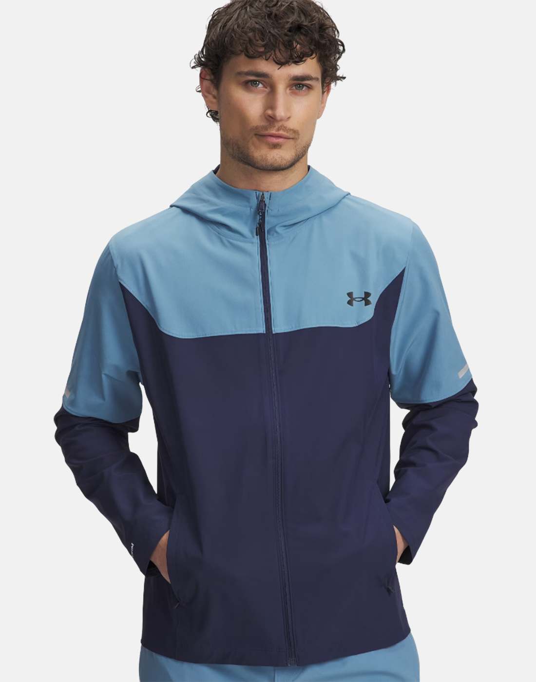 Men's Under Armour Tech Utility Woven Jacket in Navy Blue | Small | UA Tech