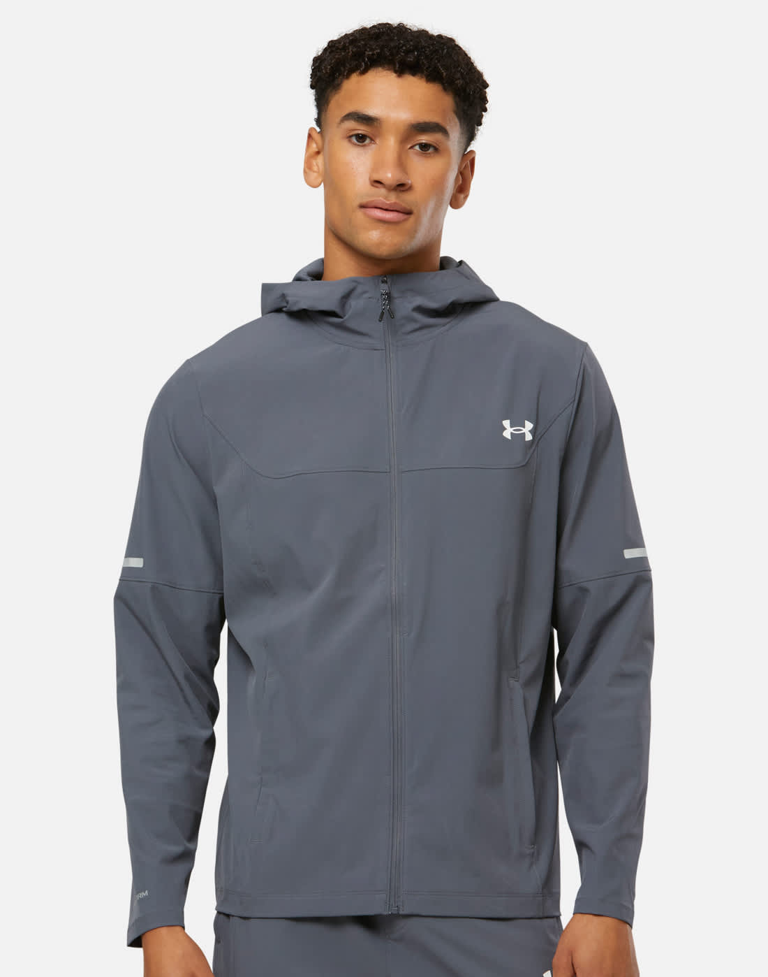 Men's Under Armour Tech Utility Woven Jacket in Grey | UA Tech
