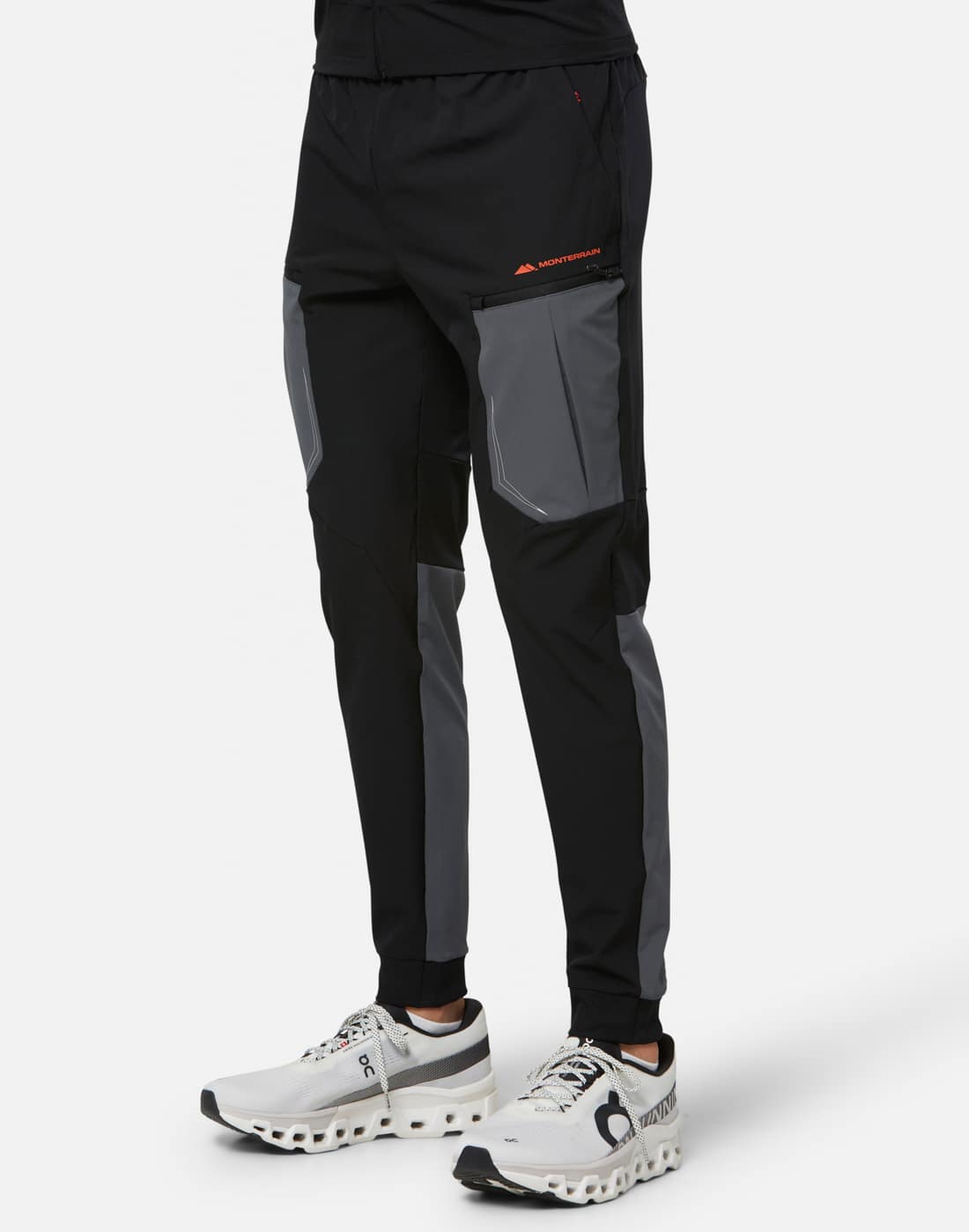 Men's Monterrain Orbit Woven Running Pant in Black | XL | Polyester