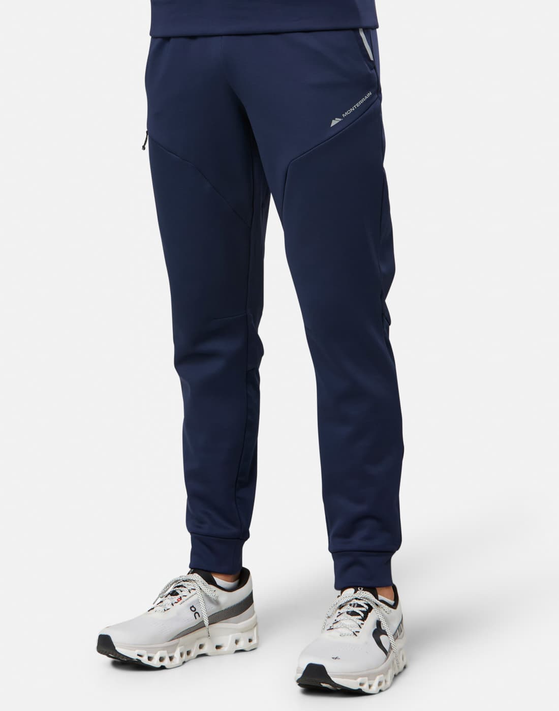 Men's Monterrain Speed 2.0 Poly Fleece Jogger in Navy Blue/Black | Medium