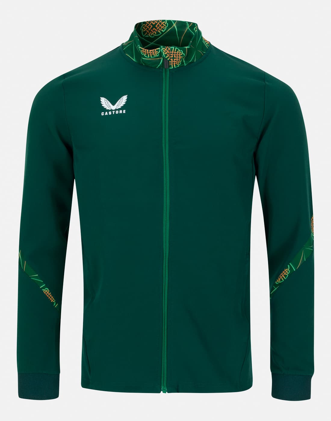Men's Castore Adults Ireland Matchday Anthem Jacket in Green | XL