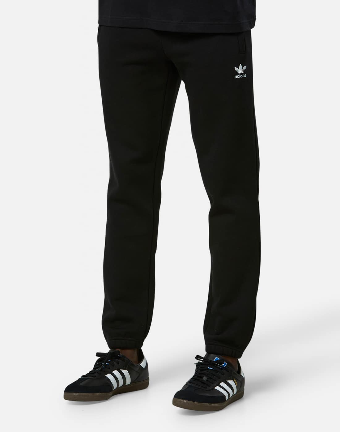 Men's Adidas Originals Essential Joggers in Black | XL | Fleece