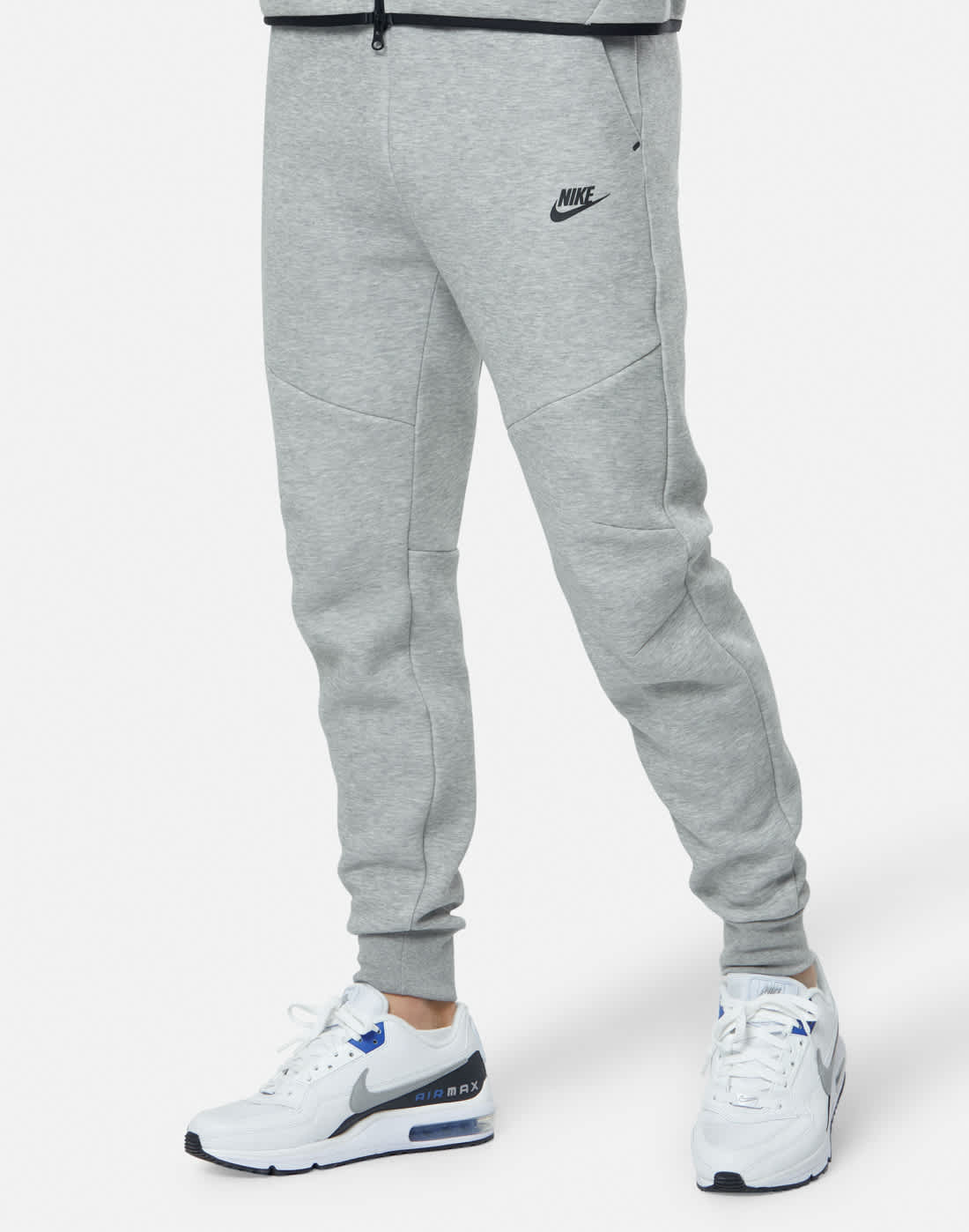 Men's Nike Tech Fleece Pants in Grey/Black | Large