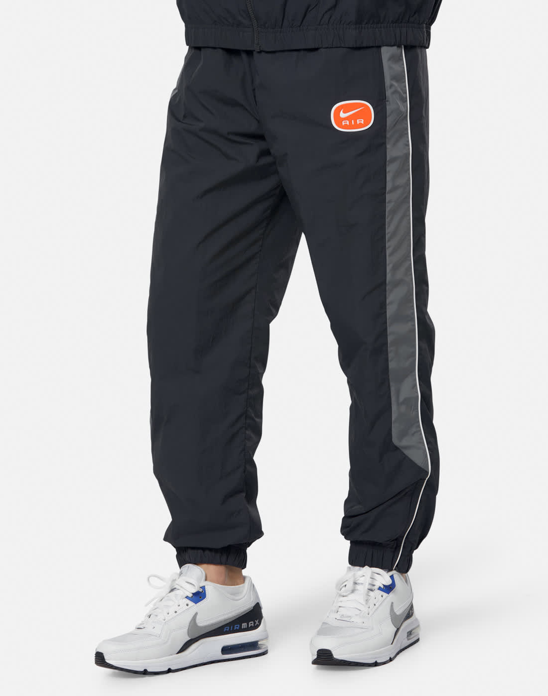 Men's Nike Swoosh Air Woven Pants Wh in Grey/White