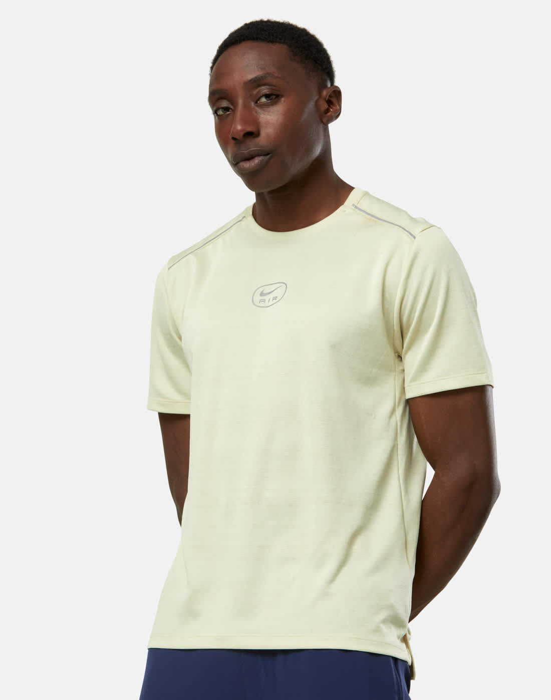 Men's Nike Swoosh Air Run T-Shirt in Brown | XL | Polyester