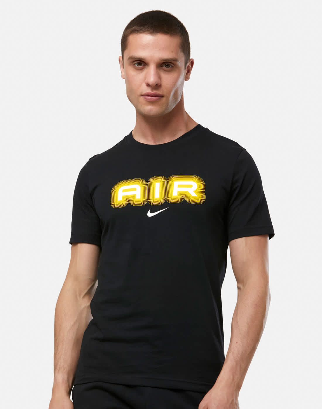 Men's Nike Swoosh Air Graphic T-Shirt in Black | XS | Cotton
