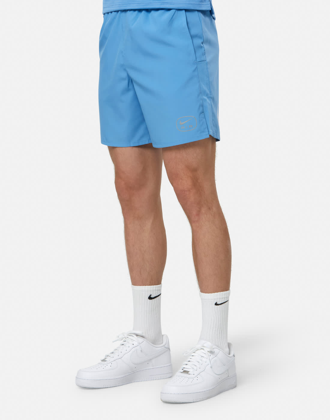 Men's Nike Swoosh Air Run Shorts in Blue | Small | Polyester
