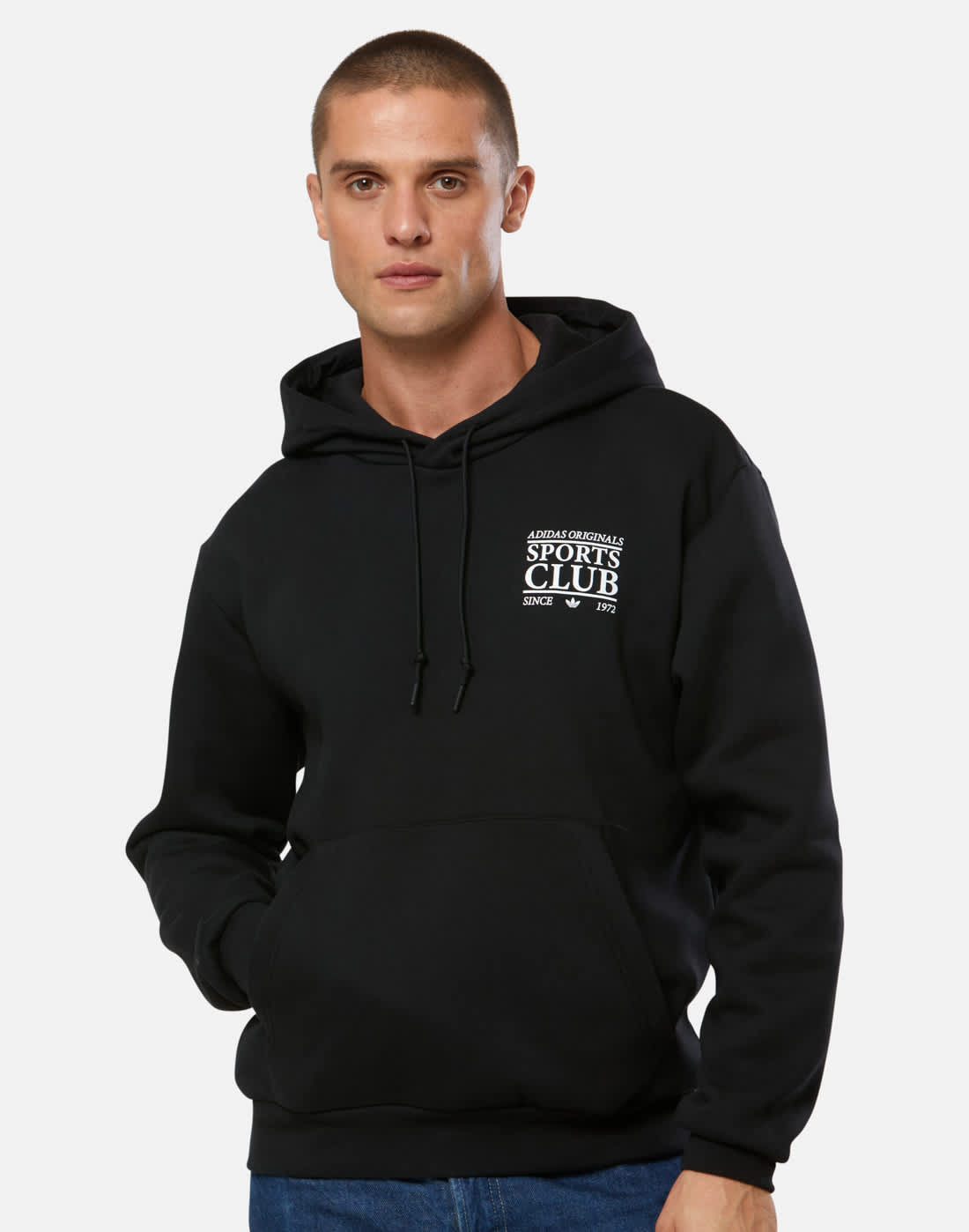 Men's Adidas Originals 90S Graphic Hoodie in Black | Large | Cotton