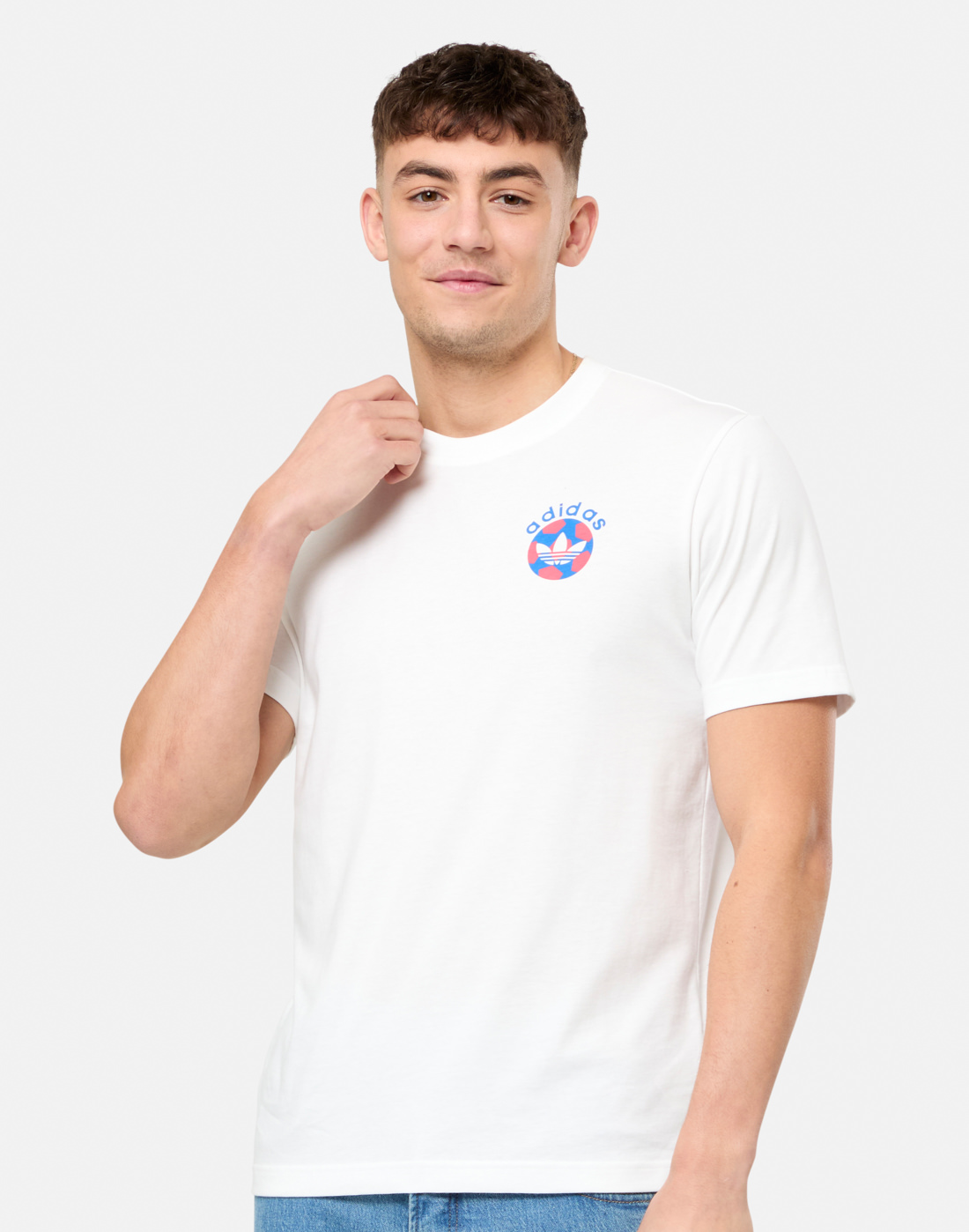 Men's Adidas Originals Archive Graphic T-Shirt in White | Medium | Cotton