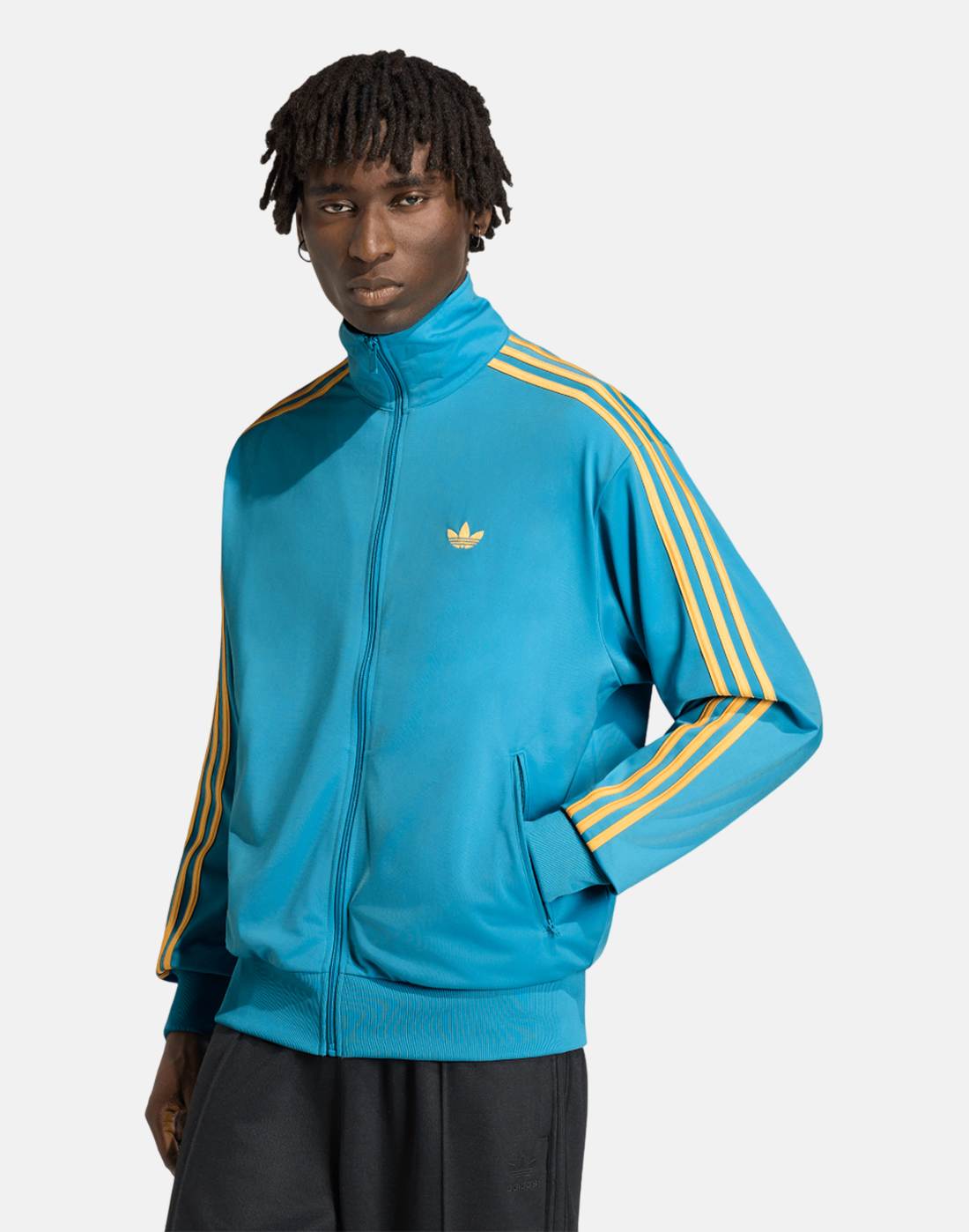 Men's Adidas Originals Firebird Tracktop in Blue | XS | Polyester