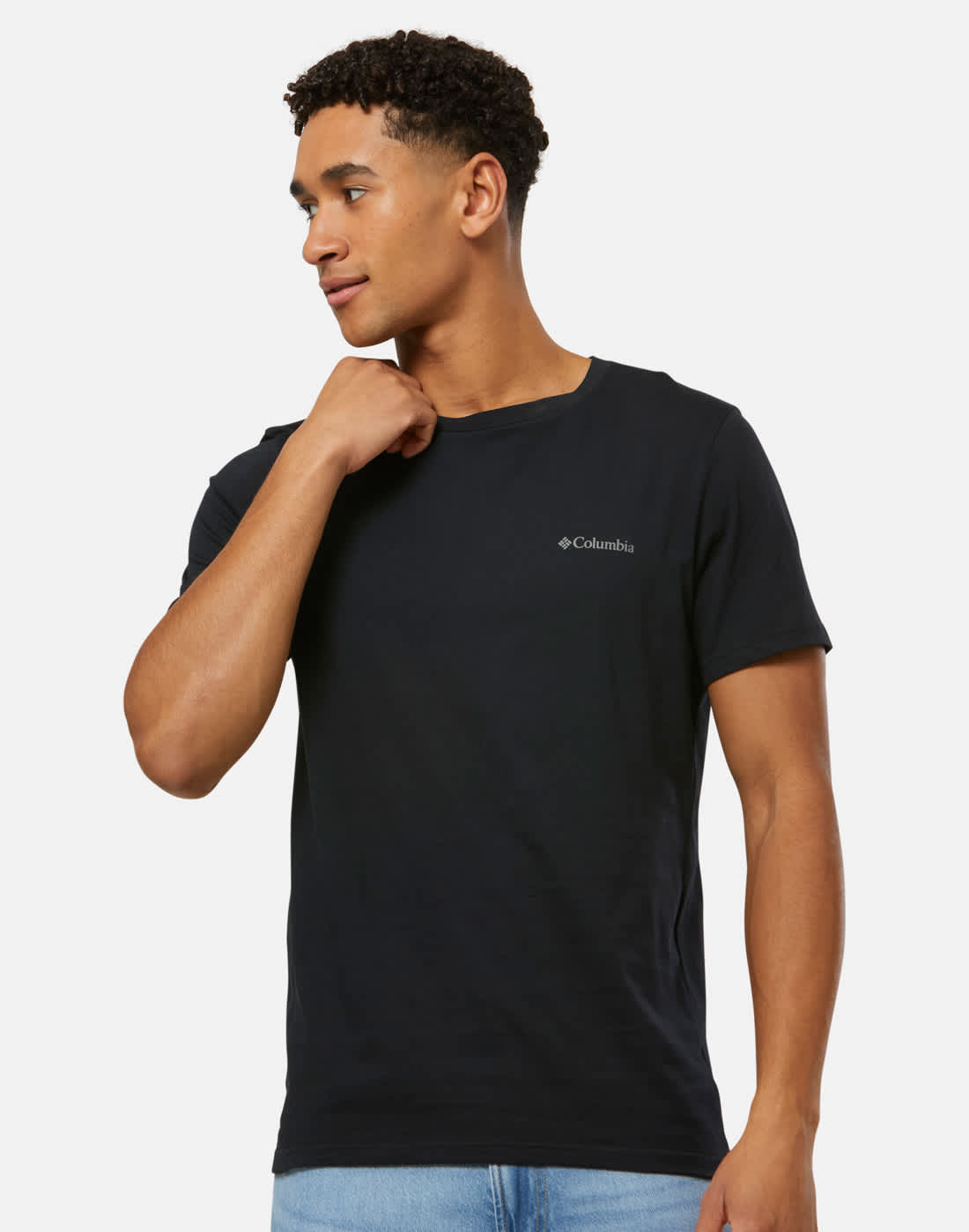 Men's Columbia Rapid Ridge Back Graphic T-Shirt in Black | Cotton