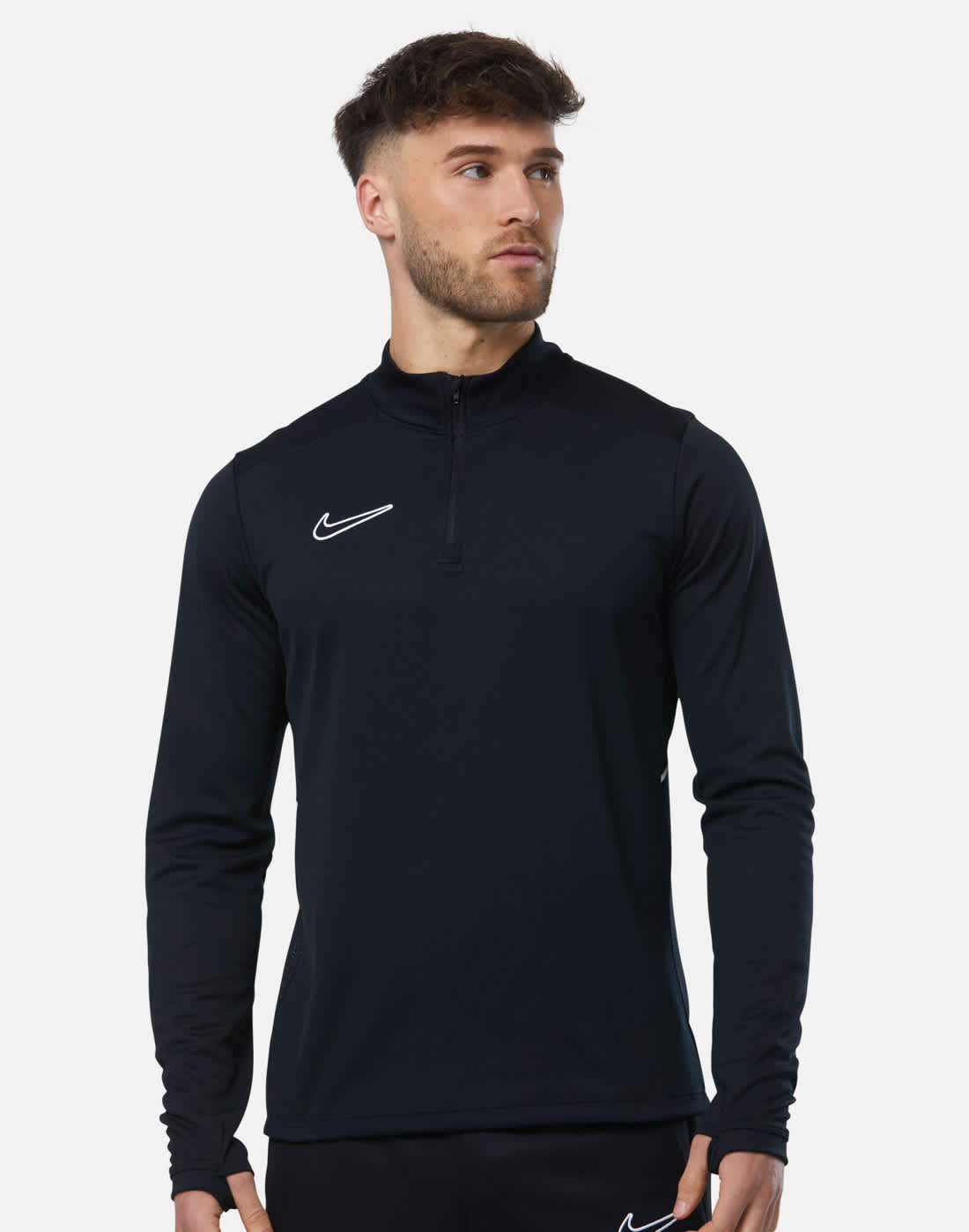 Men's Nike Academy Half Zip Top in Black | XL