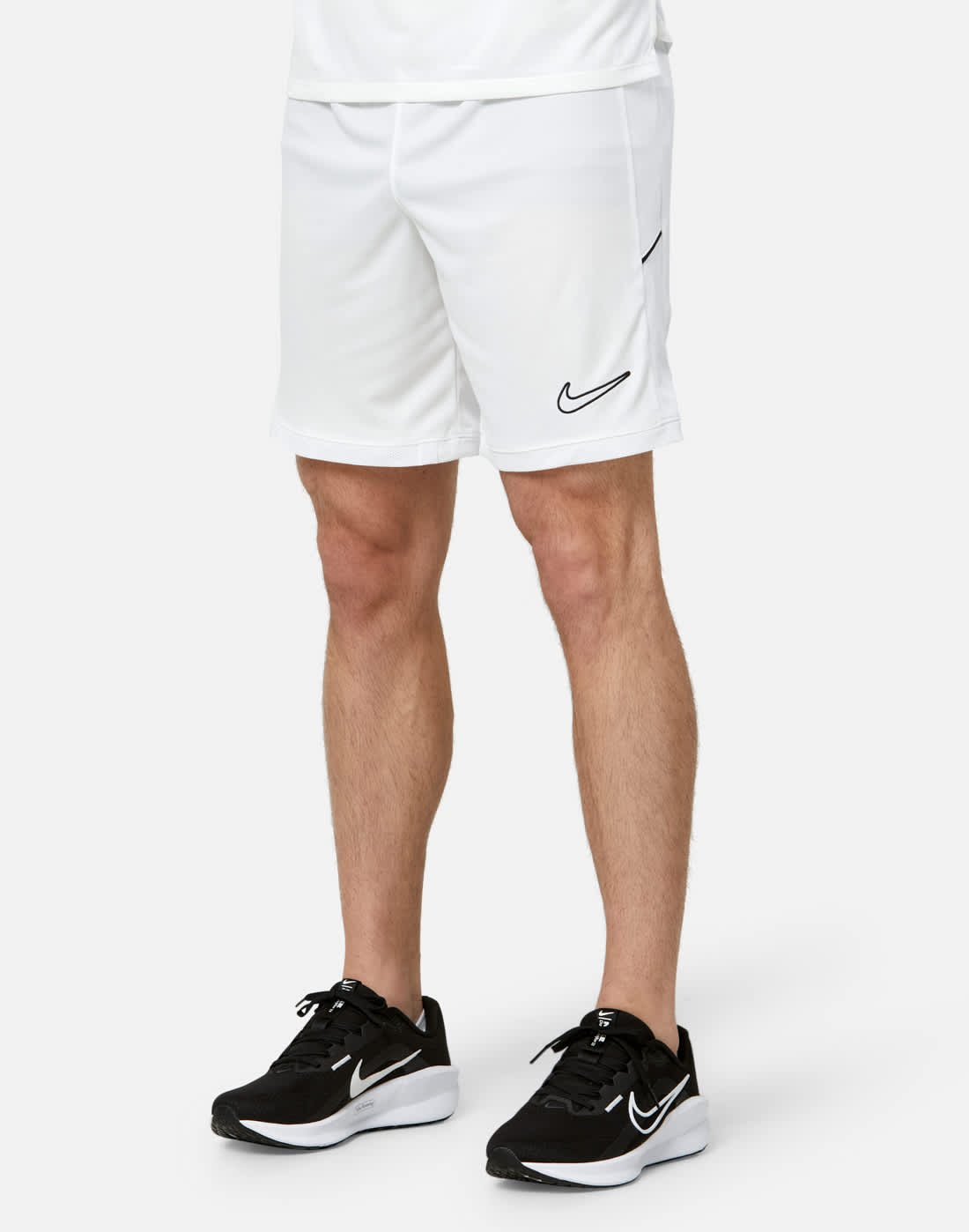 Men's Nike Academy Shorts in White/Black | Large