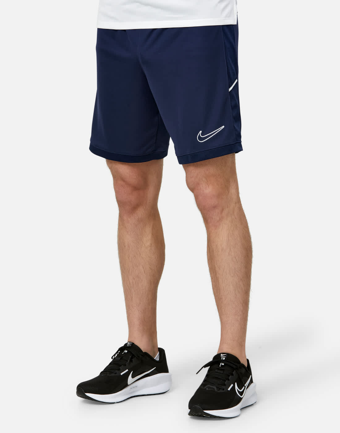 Men's Nike Academy Shorts in Navy Blue/White | XL