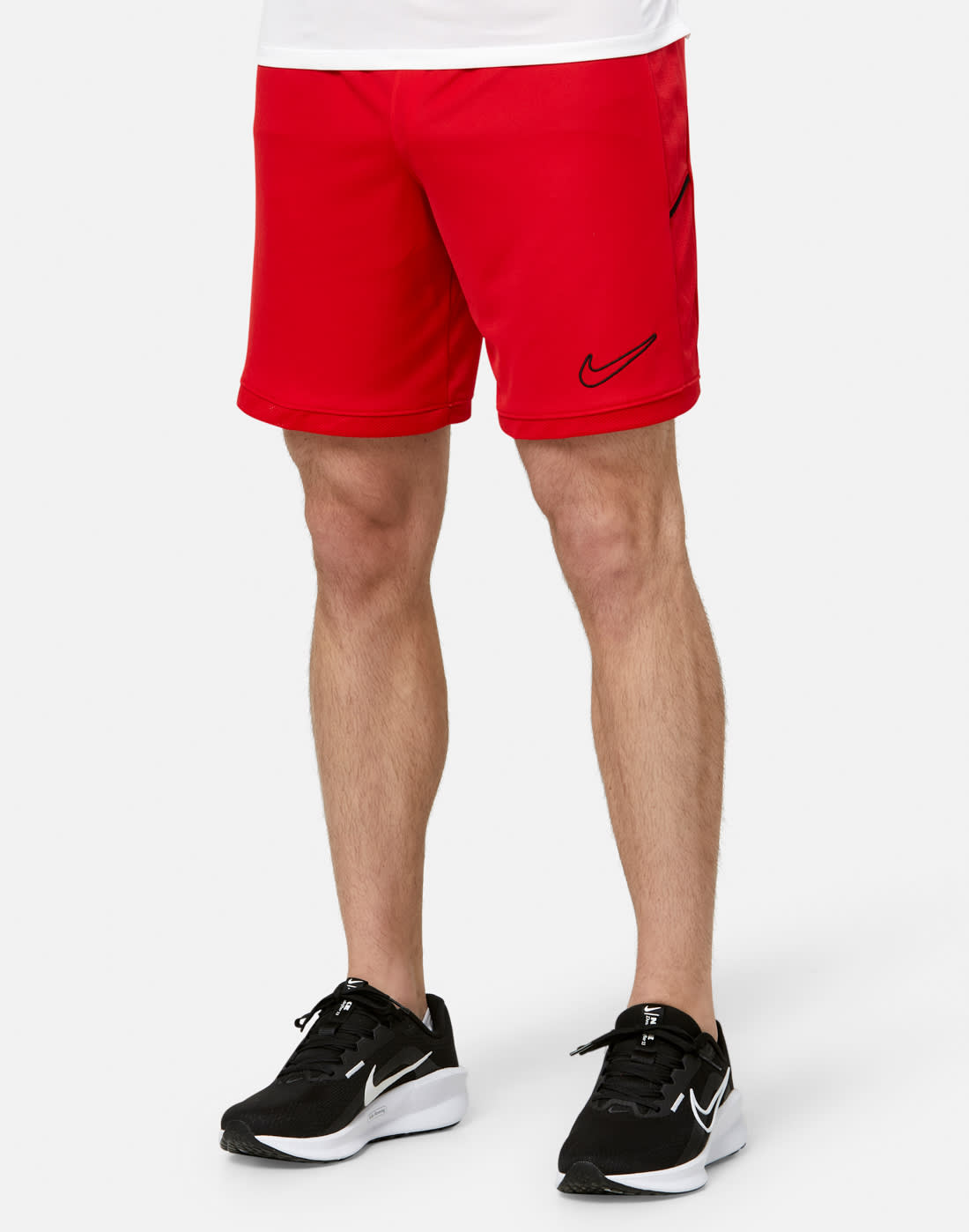 Men's Nike Academy Shorts in Red/Black | Large