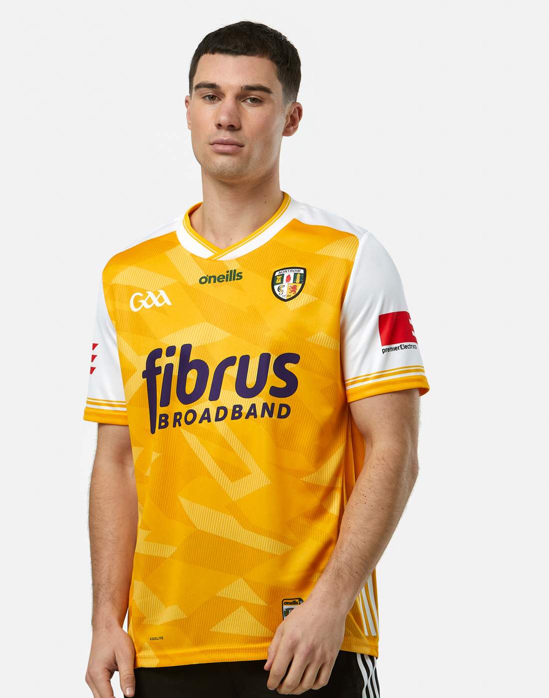 O'Neills Adults Antrim 24/25 Home Jersey in Yellow | Large