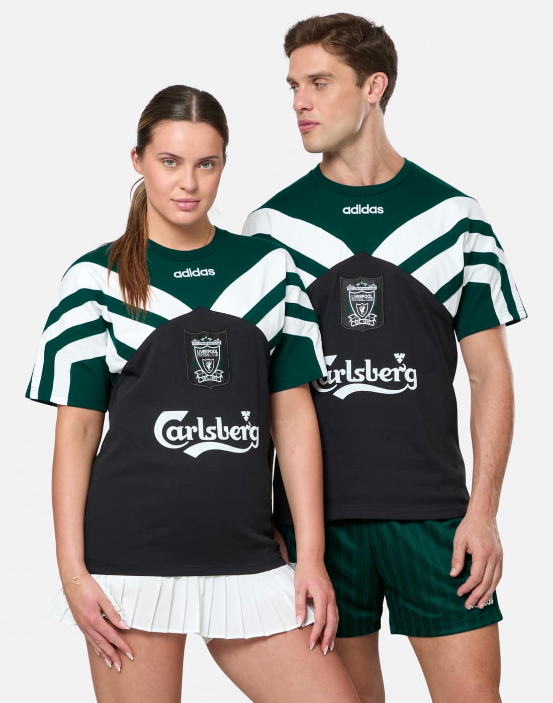 adidas Adults Liverpool T-Shirt 1995 in Black | Small | Cotton