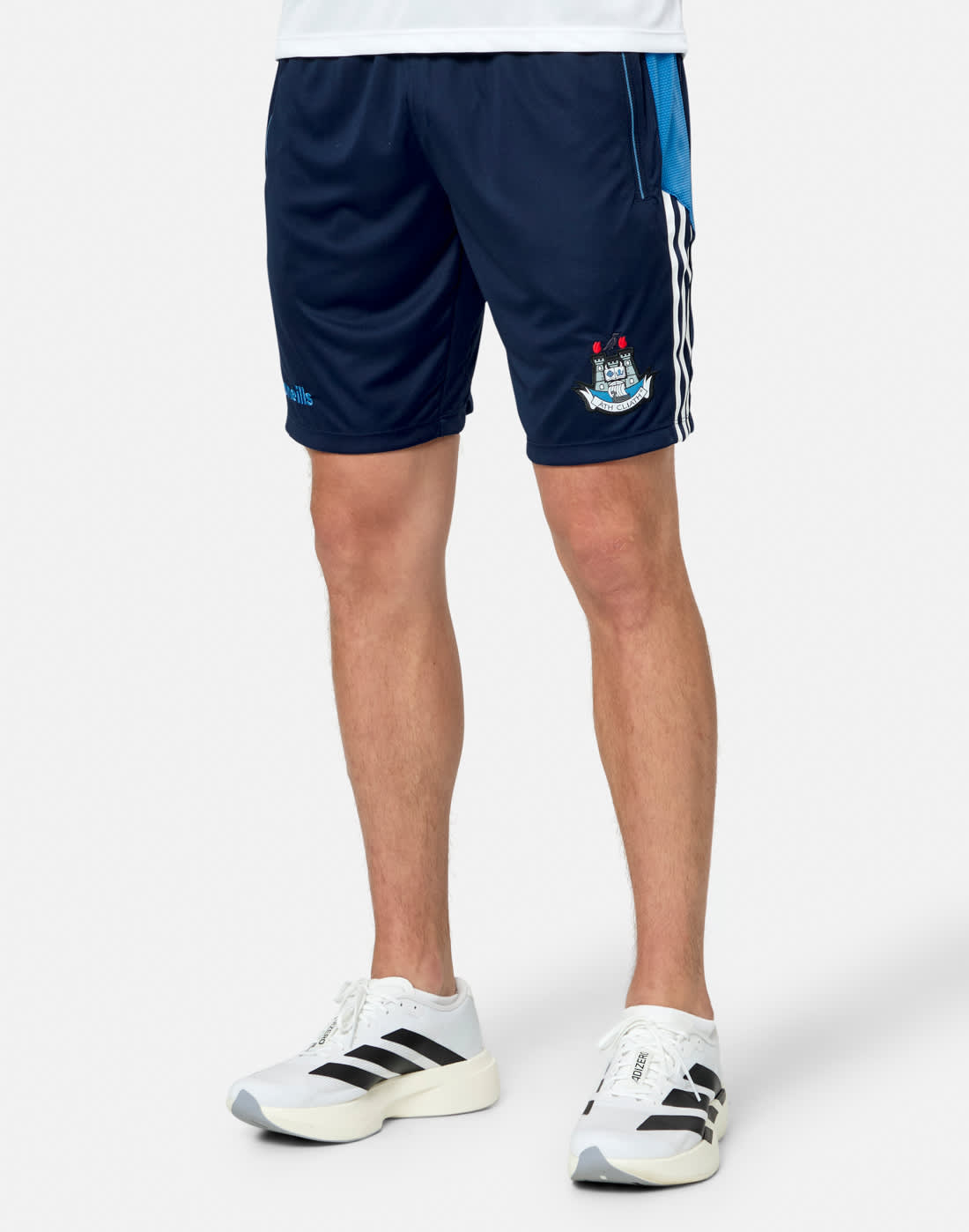 O'Neills Adults Dublin Joyce Poly Shorts in Navy Blue/White