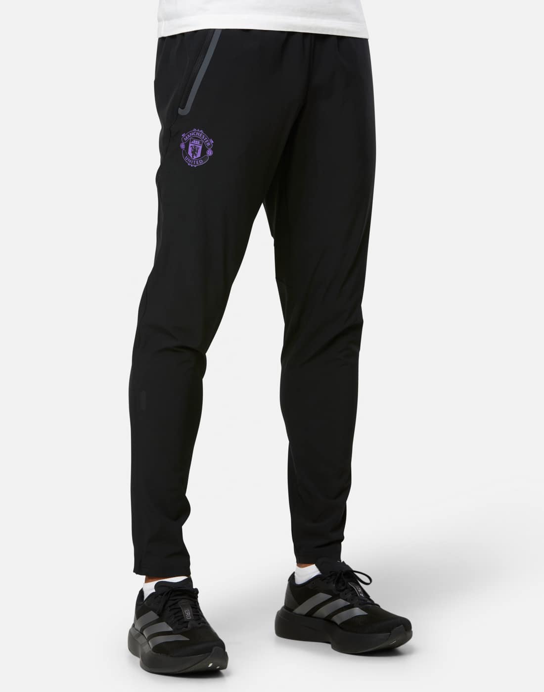 Men's adidas Adults Manchester United V-Tech Track Pant in Black | Large | Polyester