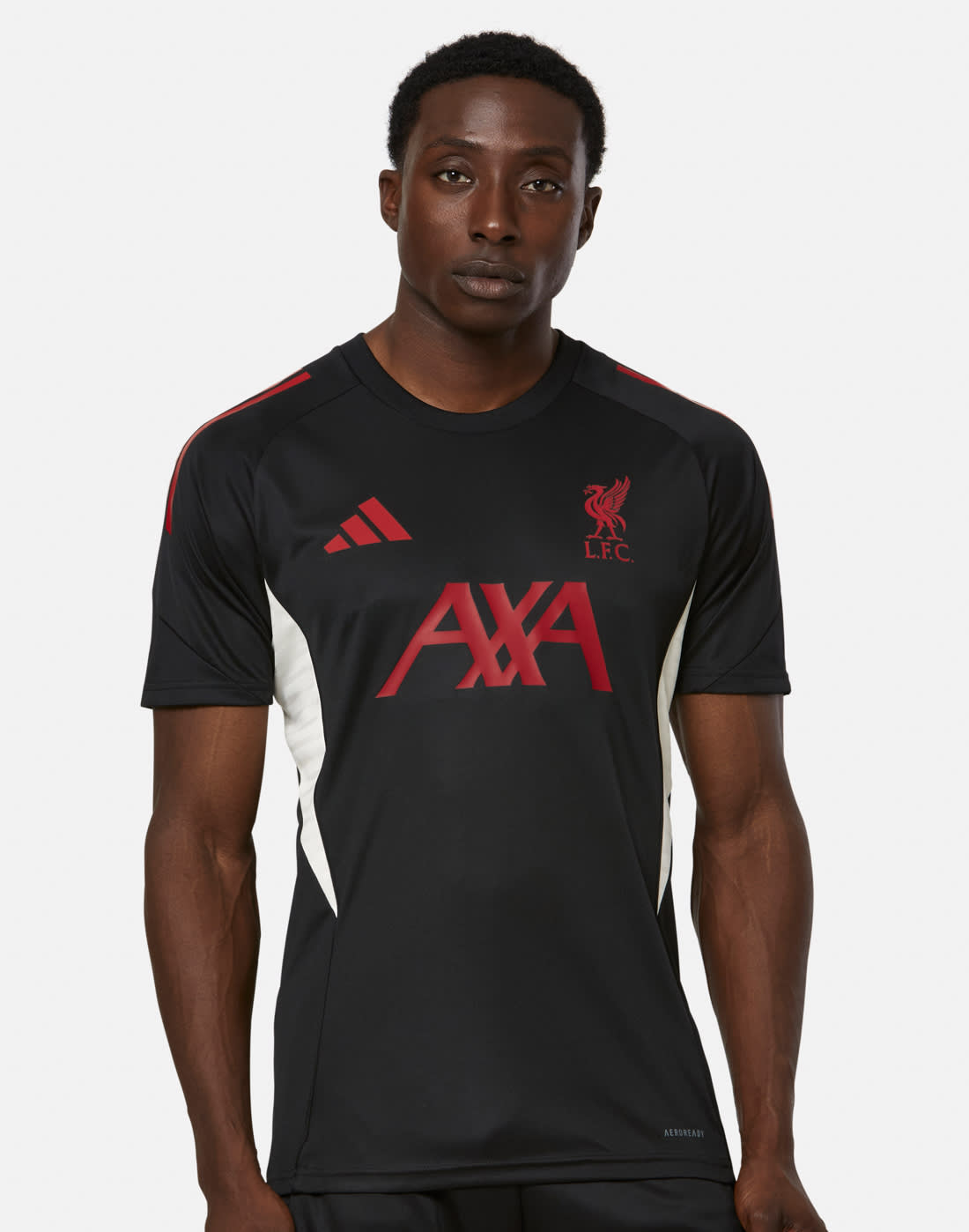Men's adidas Adults Liverpool Training Jersey in Black | Small | Polyester