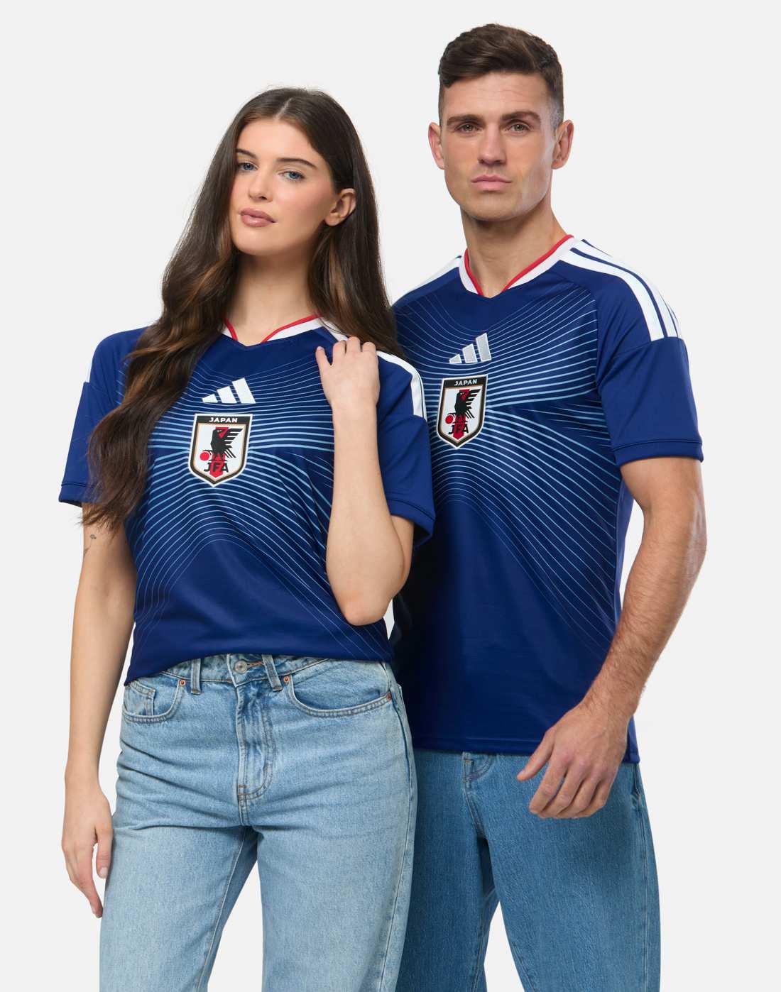 Men's adidas Adults Japan Home Jersey in Blue | Medium | Polyester