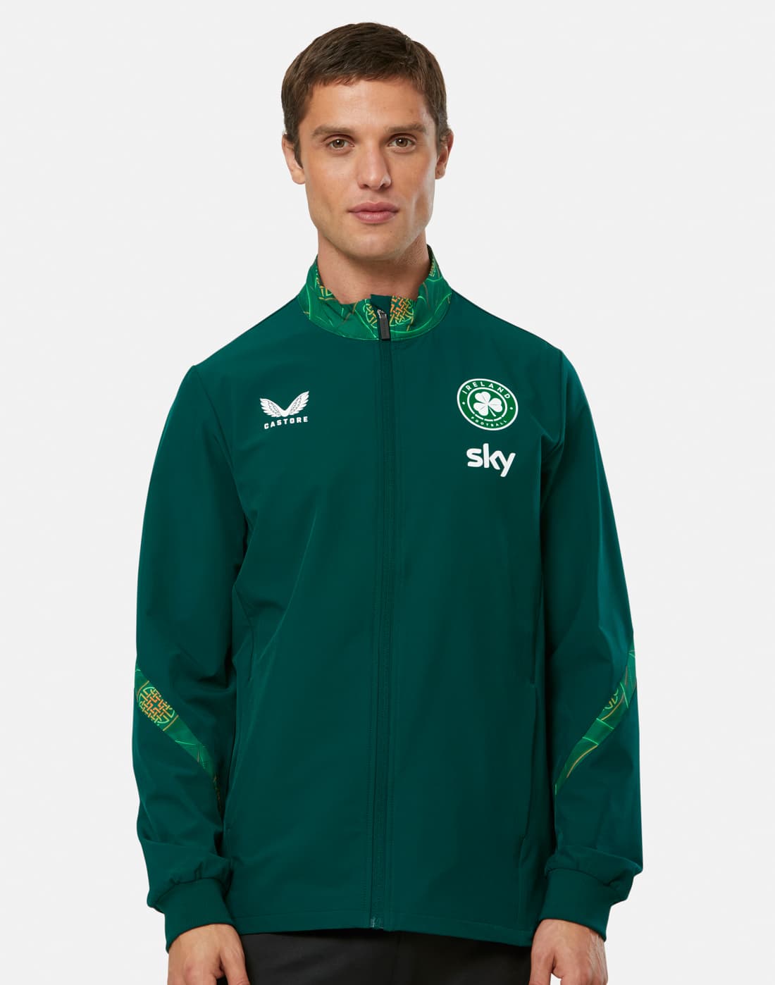Castore Adults Ireland League Matchday Anthem Jacket in Black | 2XL