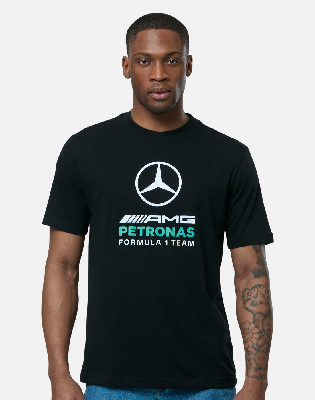 Men's adidas Mercedes Graphic Tee in Black | Cotton