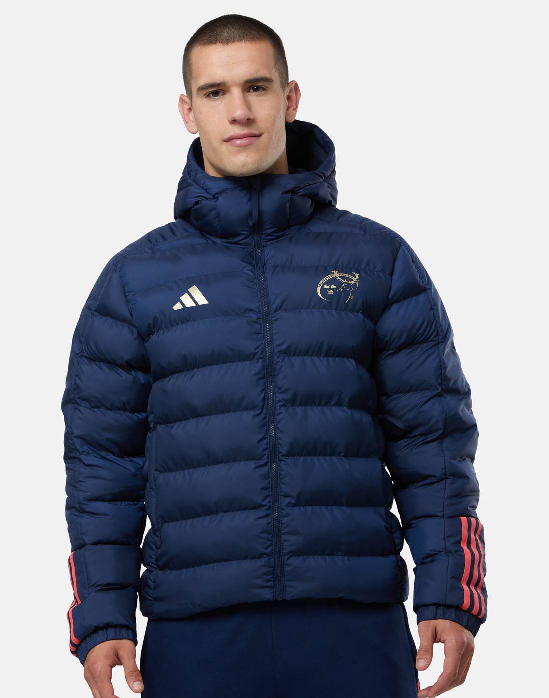 Men's adidas Adults Munster Itavic Jacket Wh in Navy Blue