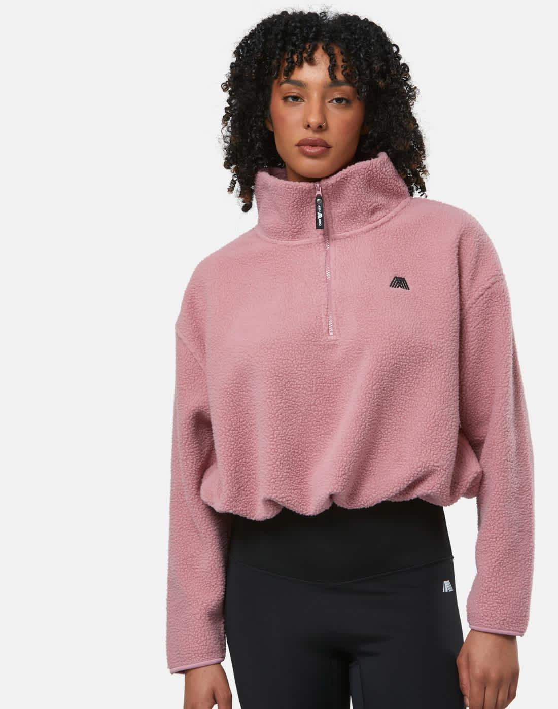 Women's 4TH ARQ Phoenix Half Zip Top in Blush | Fleece