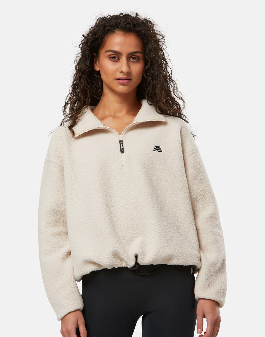 Women's 4TH ARQ Phoenix Half Zip Top in Ecru | Fleece