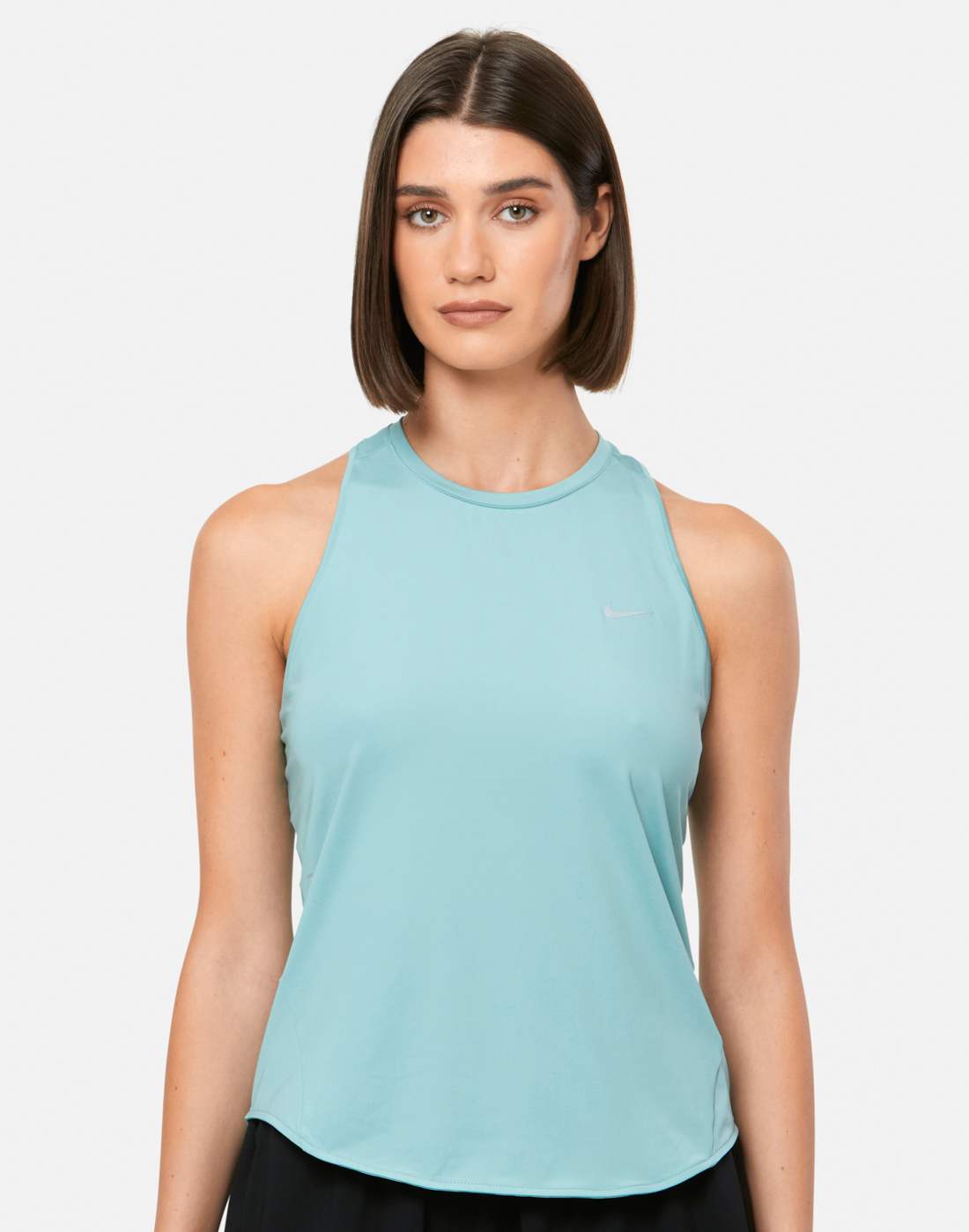 Women's Nike Swift Tank Top in Green/Silver | XL | Polyester