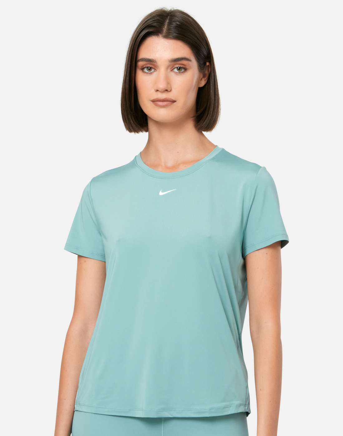 Women's Nike One Classic T-Shirt in Green/White | XS | Polyester