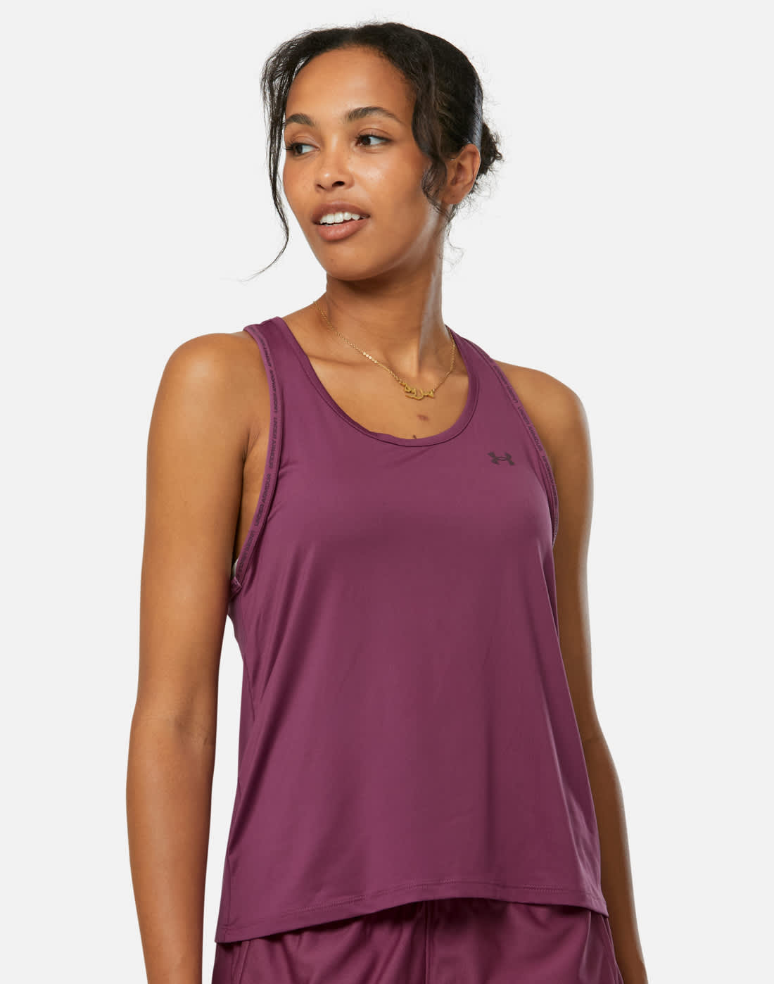 Women's Under Armour Tech Knockout Tank Top in Purple | XS