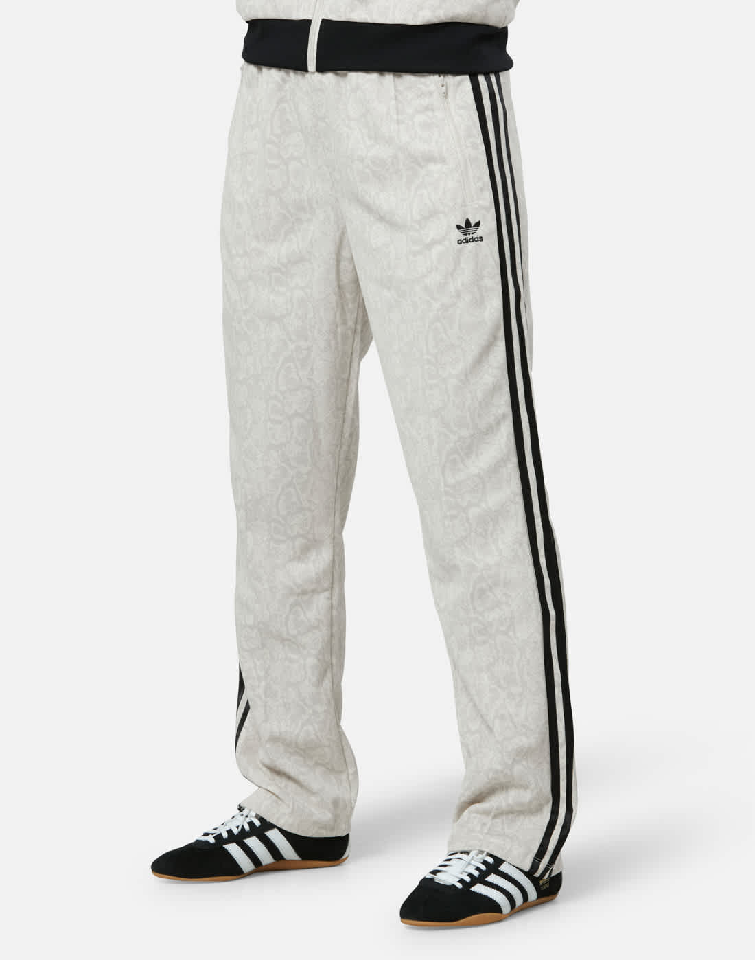 Women's Adidas Originals Firebird Slim Track Pants in Cream | Polyester