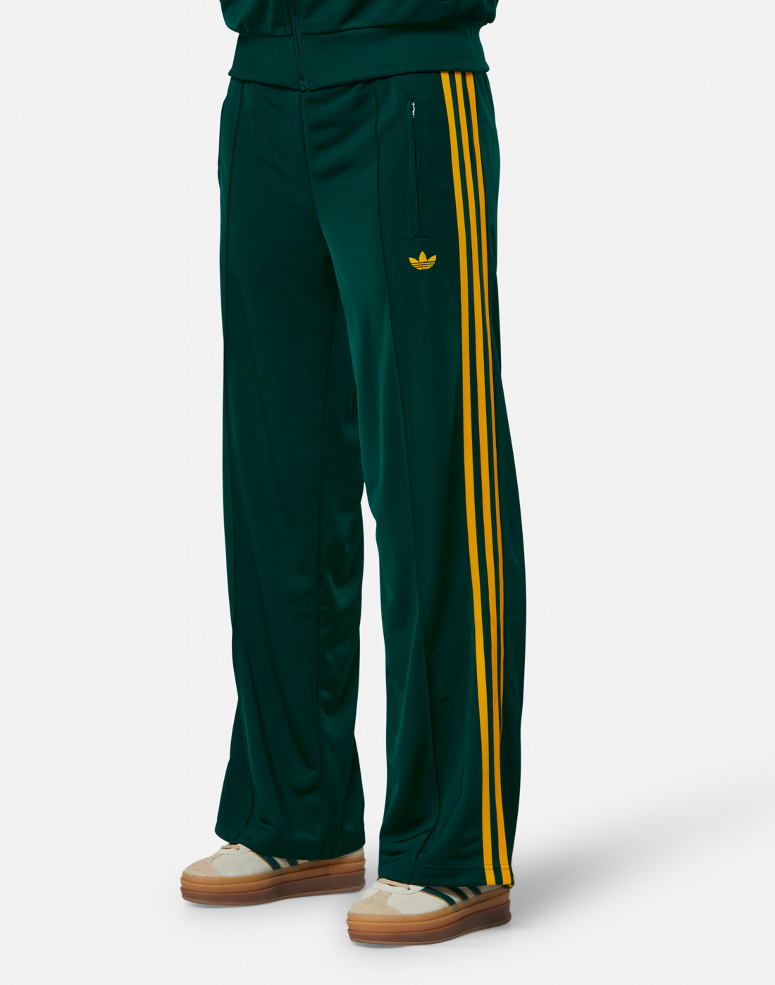 Women's Adidas Originals Firebird Track Pants in Green | Polyester
