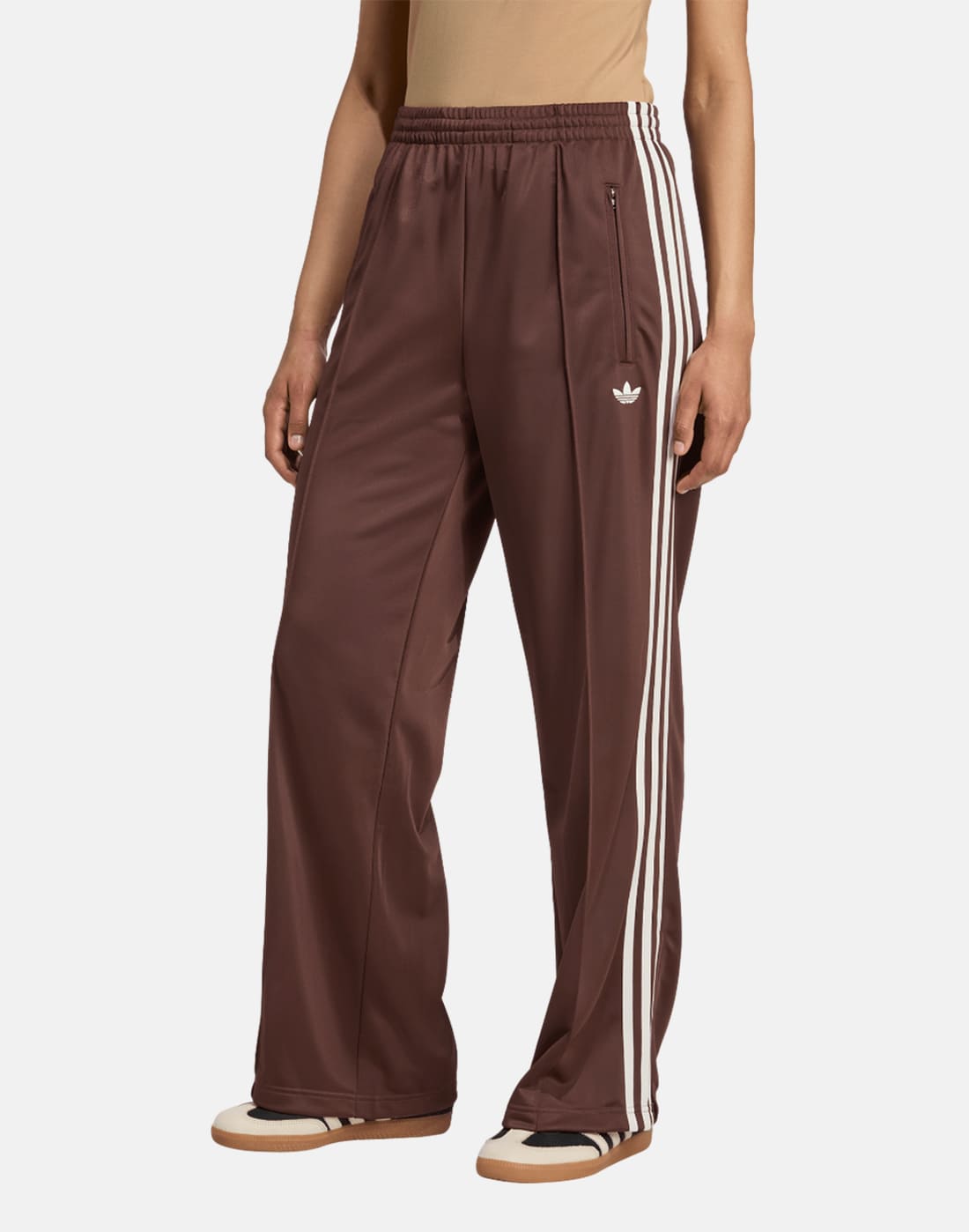 Women's Adidas Originals Firebird Track Pants in Brown | Small | Polyester