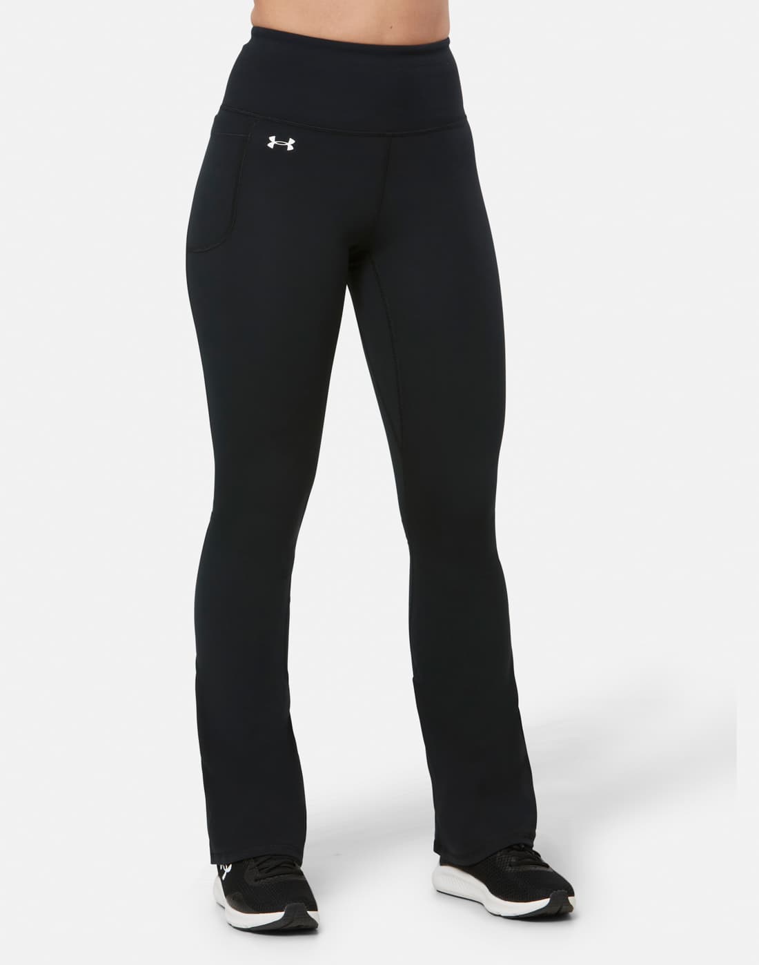 Women's Under Armour Motion Flare Pants in Black | Small