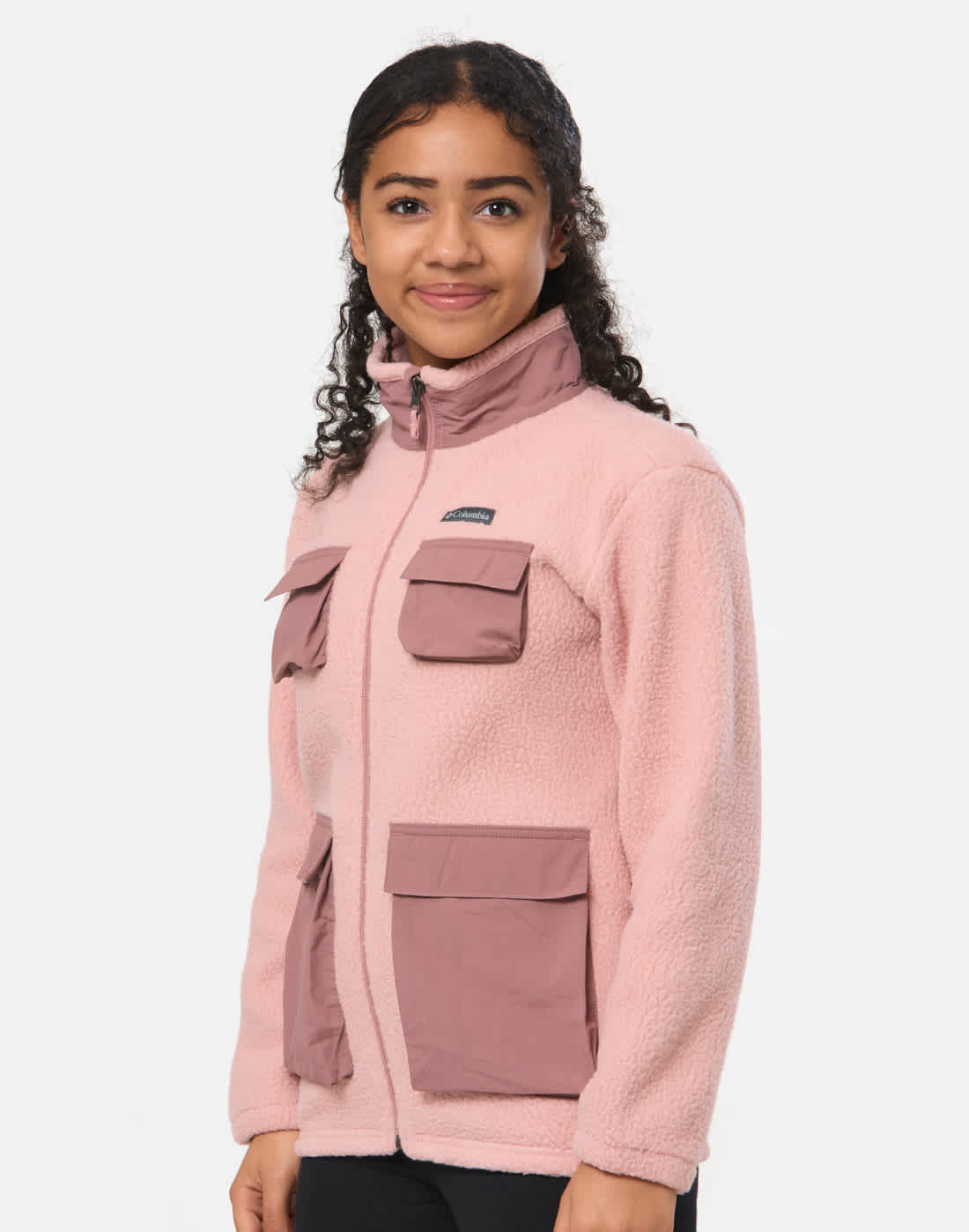 Columbia Older Kids Fleece Jacket in Pink