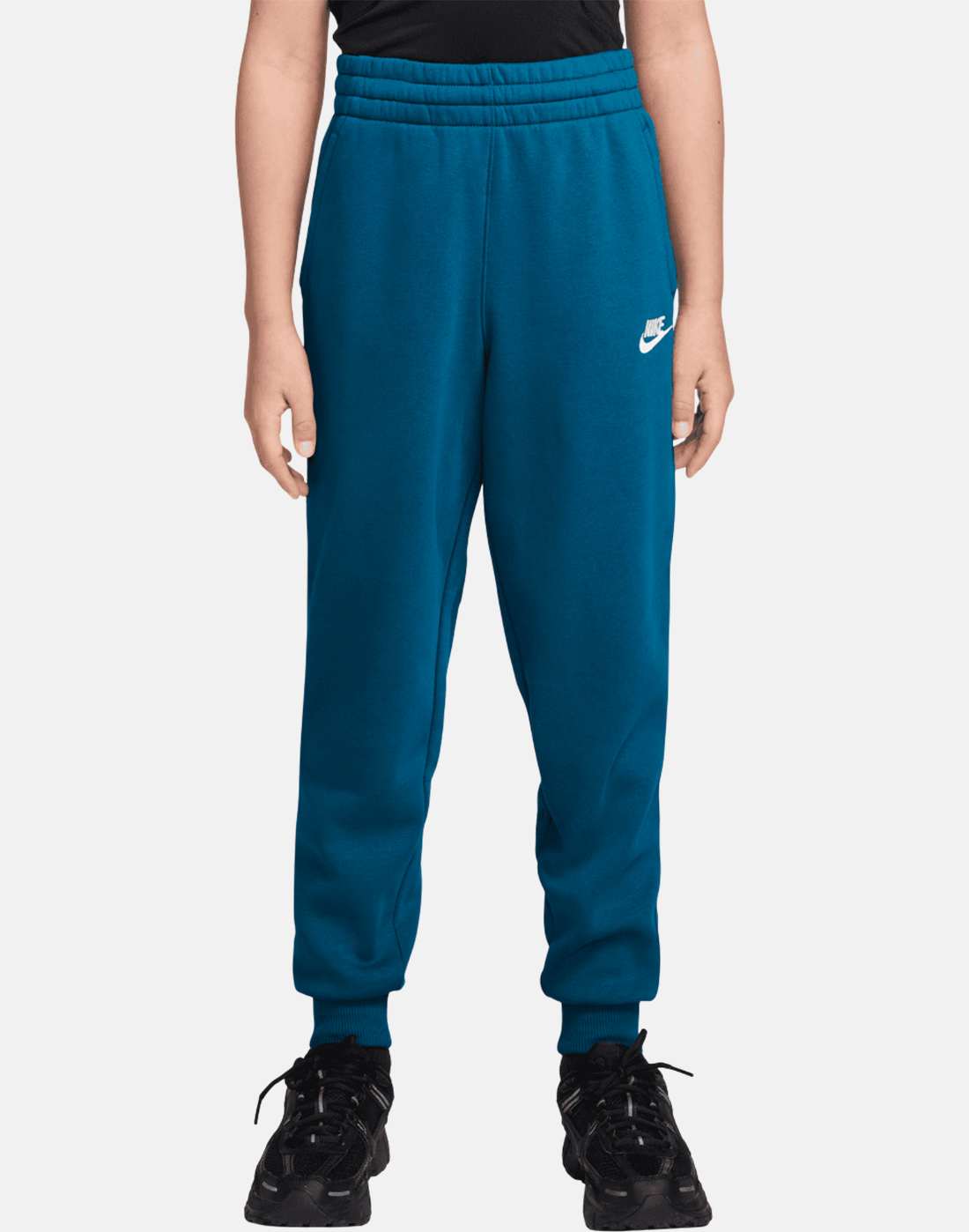 Nike Older Kids Club Pants in Green/White | Fleece