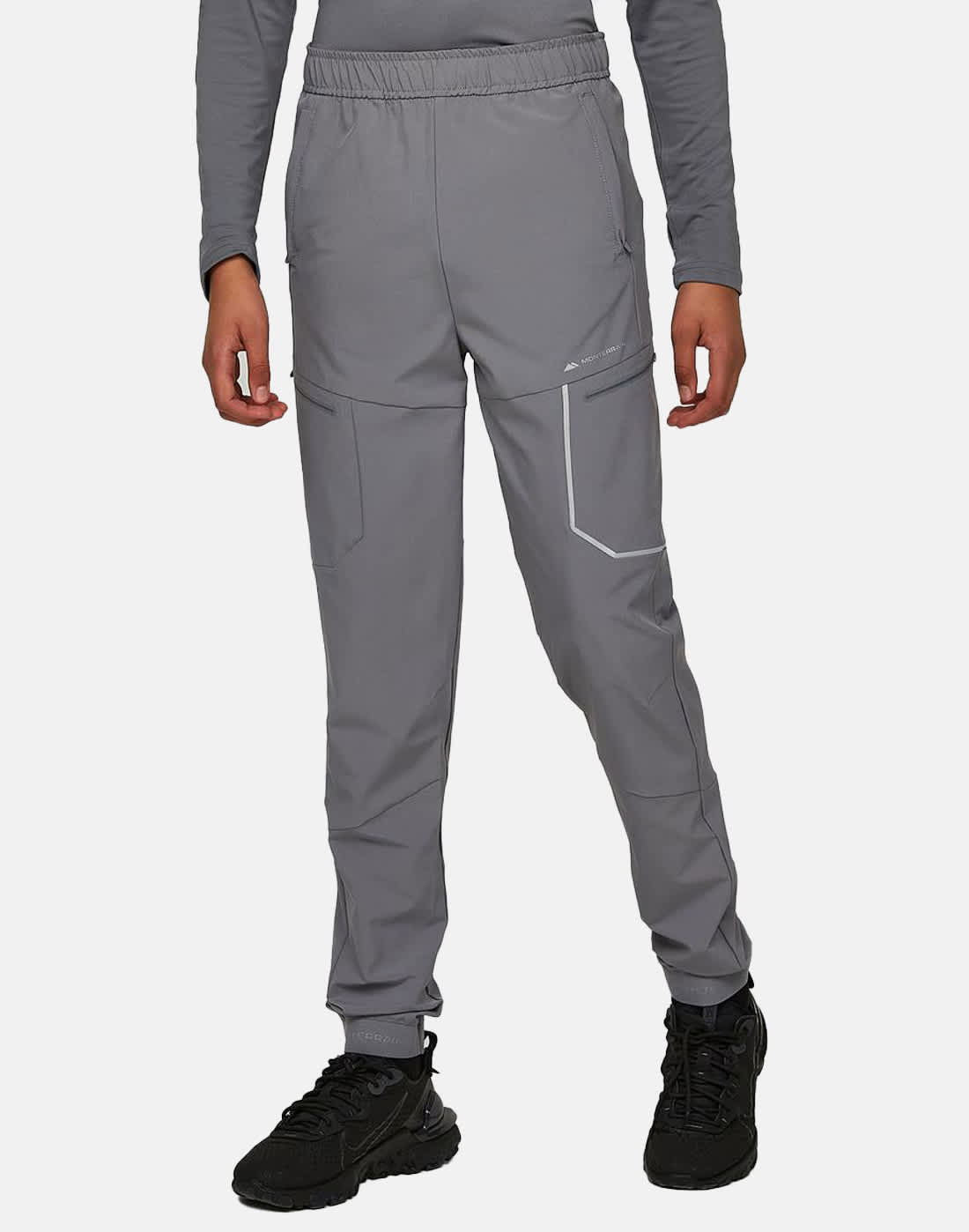 Monterrain Older Kids Ramble 3.0 Woven Running Pants in Grey | Large