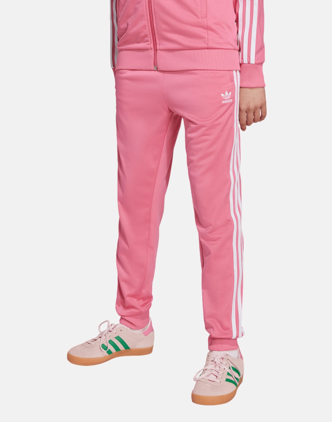 Adidas Originals Older Kids Superstar Track Pants in Pink