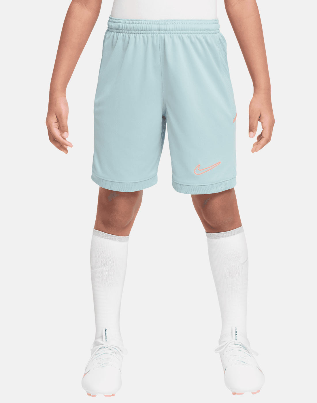 Nike Older Kids Academy Shorts in Grey/Pink | Small | Polyester