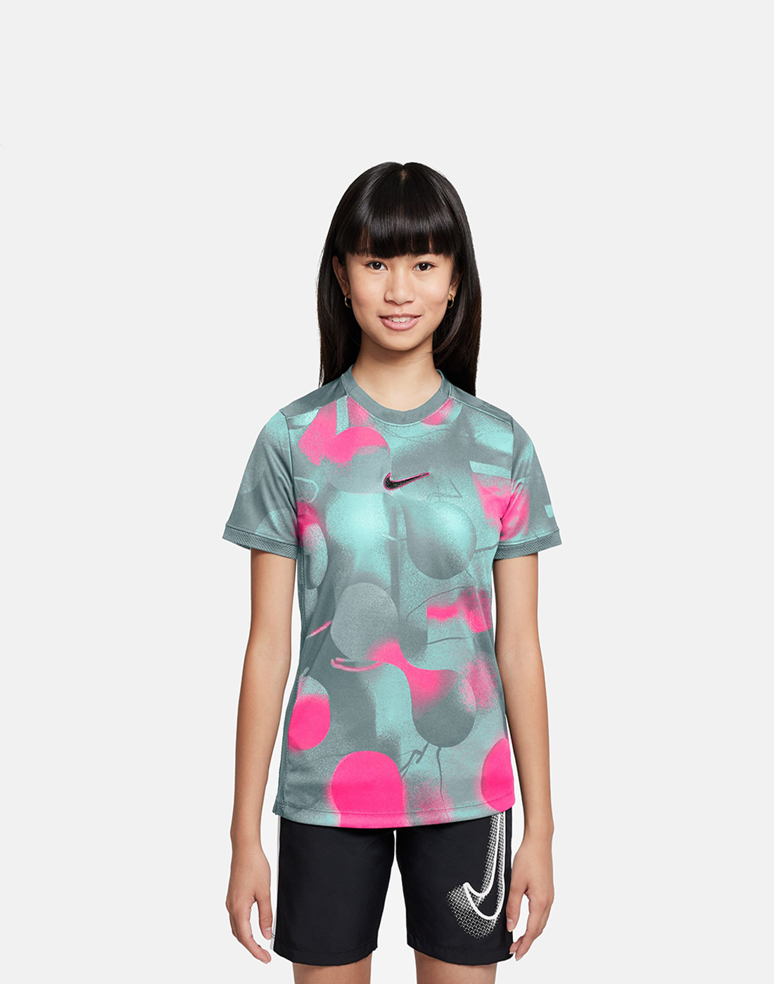 Nike Older Kids Academy T-Shirt in Pink | Small | Polyester