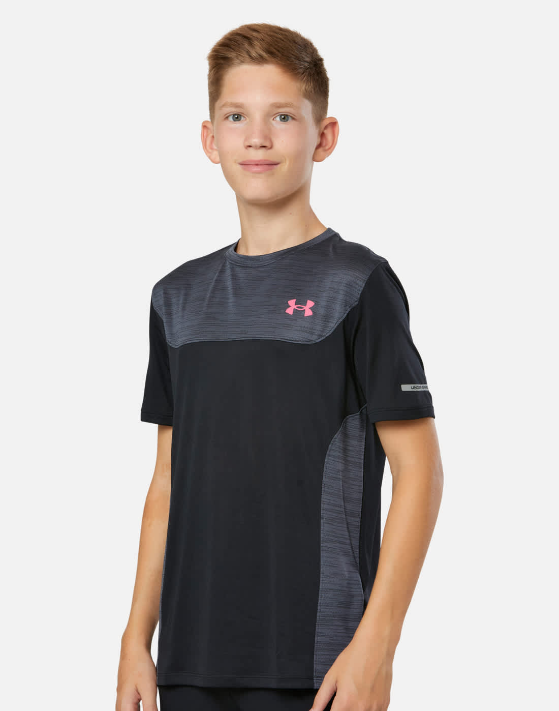 Under Armour Older Kids Tech Utility T-Shirt in Black | Small | UA Tech