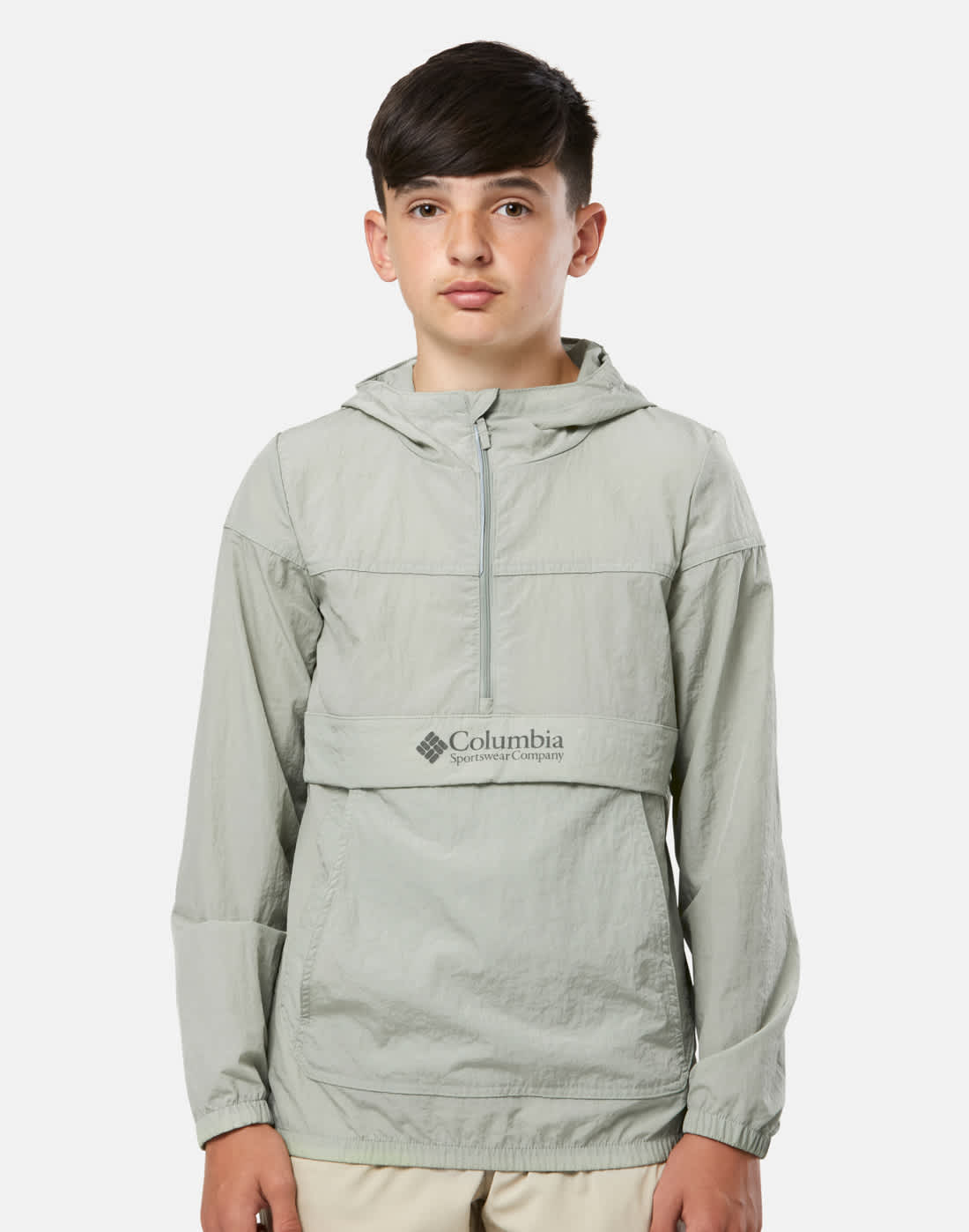 Columbia Older Kids Challenger Windbreaker Jacket in Green | XL